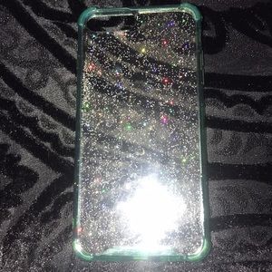 clear glitter case .
